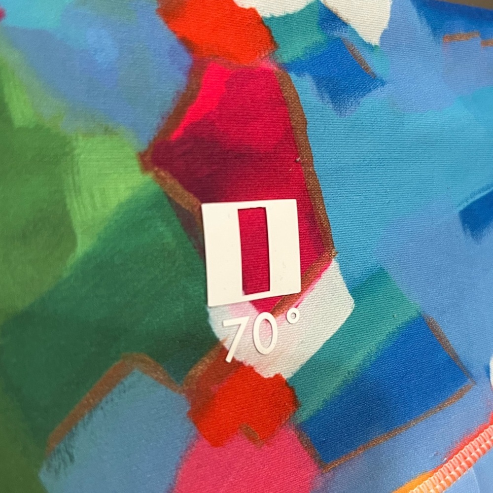 70° x Meghan Rosenthal Colorful Abstract Art Pleated Tennis Skort size Large - Picture 8 of 8